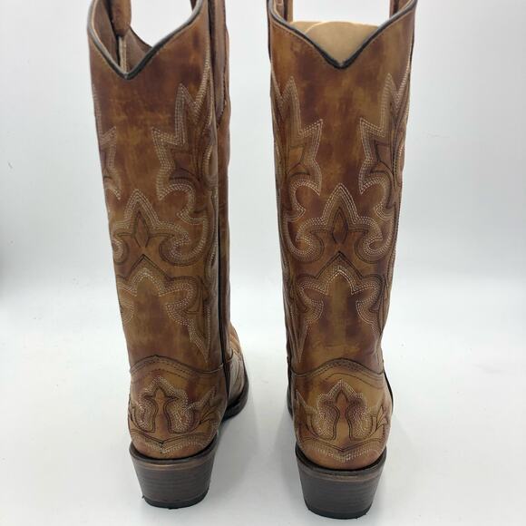Corral Womens Embroidery Snip Toe Leather Western Boots Multicolor Size 9.5 M - Picture 11 of 15